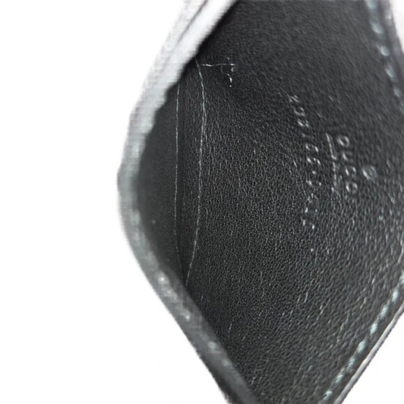 GUCCI Black Leather Guccissimo Card Holder - Picture 11 of 12